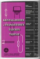Kristalldioden und Transistoren Taschen-Tabelle 1956