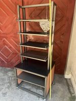 Regalgestell Metall mit Rollen und Ablagen