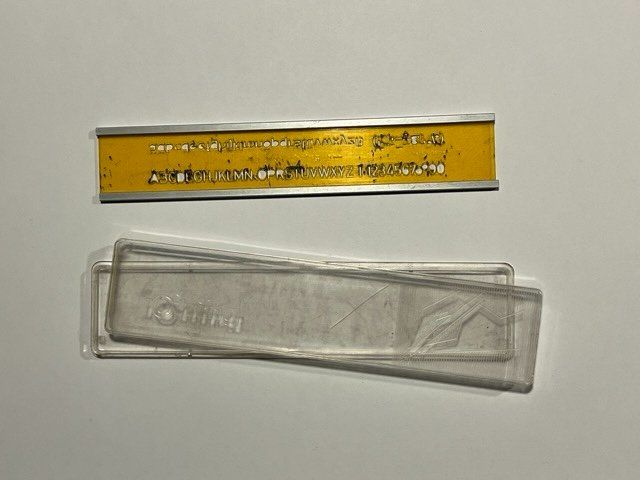 Altro in Scrittura & Disegno: Trace-lettres Rotring ref. 5705 5 mm type 1451 + boite – Usato da Genève venduto da PeiroBo 1