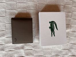 Lacoste Portemonnaie Leder braun mit Box neu