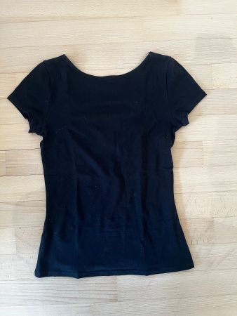H&M Damen T-Shirt mit Kreuzrücken - Gr. S