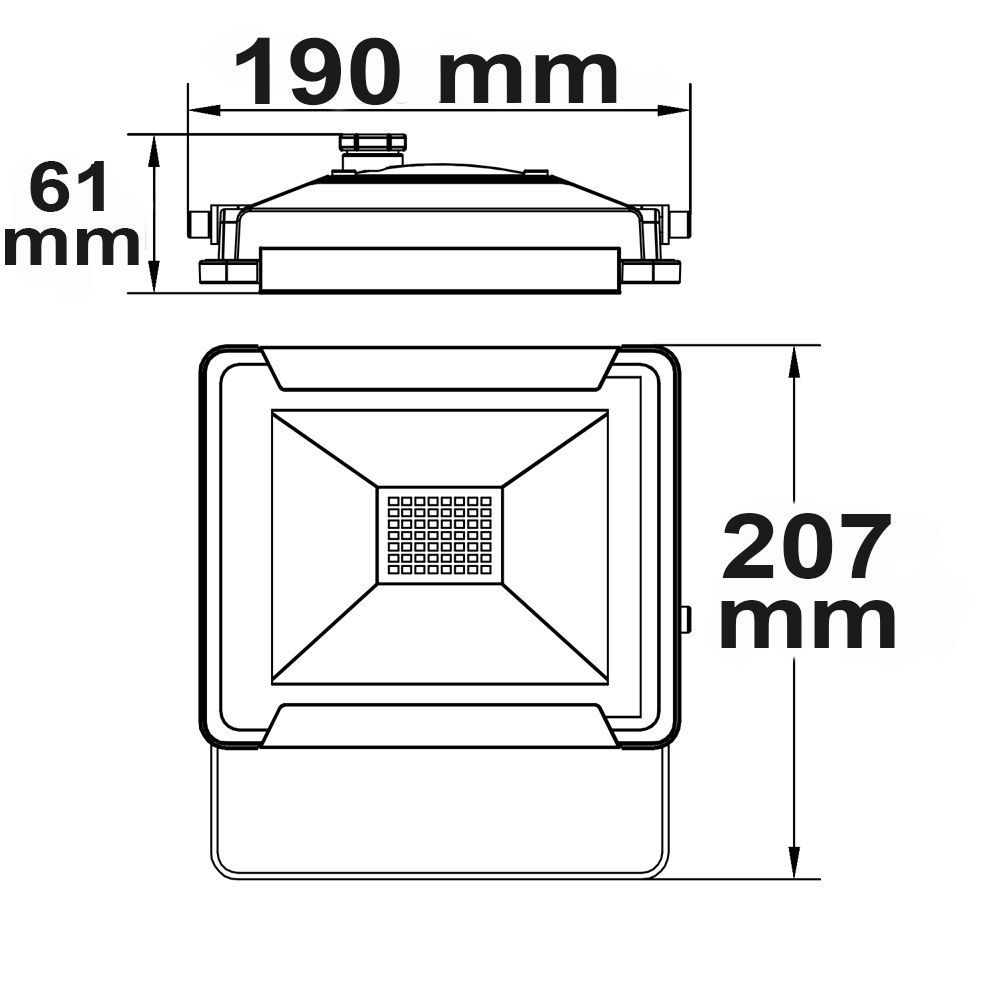 Lampen: LED Aussen Fluter, IP65, 21 cm x 6 cm – Neu (gemäss Beschreibung) aus Kreuzlingen von Smart-Light 2