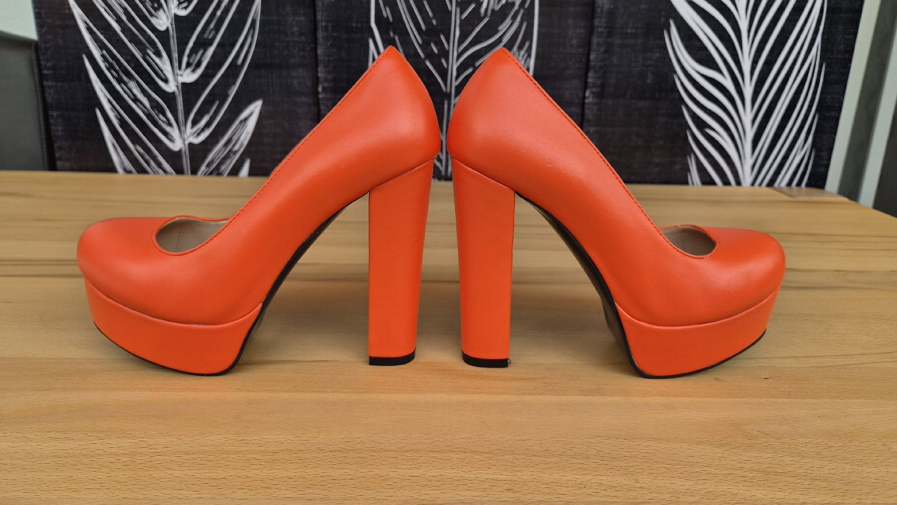 Chaussures femmes: High Heels mit Blockabsatz orange Gr. 41  – Neuf (Voir description) à Winznau par banditgsf 1