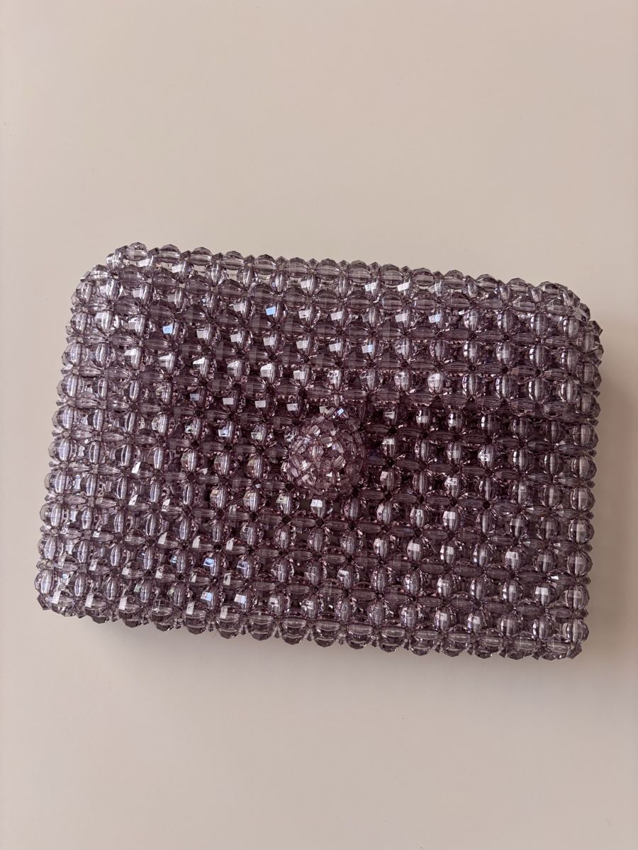 Taschen für Damen: Handmade Perlen-Handtasche, Grau – Neu (gemäss Beschreibung) aus Horgen von tha_h6cv 3