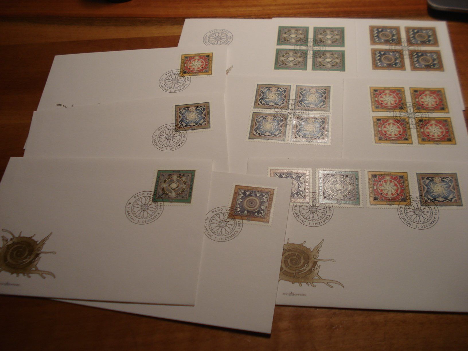 Tous les timbres: Liechtenstein, FDC Elemente, 1994, FDC Satz, Einzel + 4er – D'occasion à Niederwil AG par morostahu 1