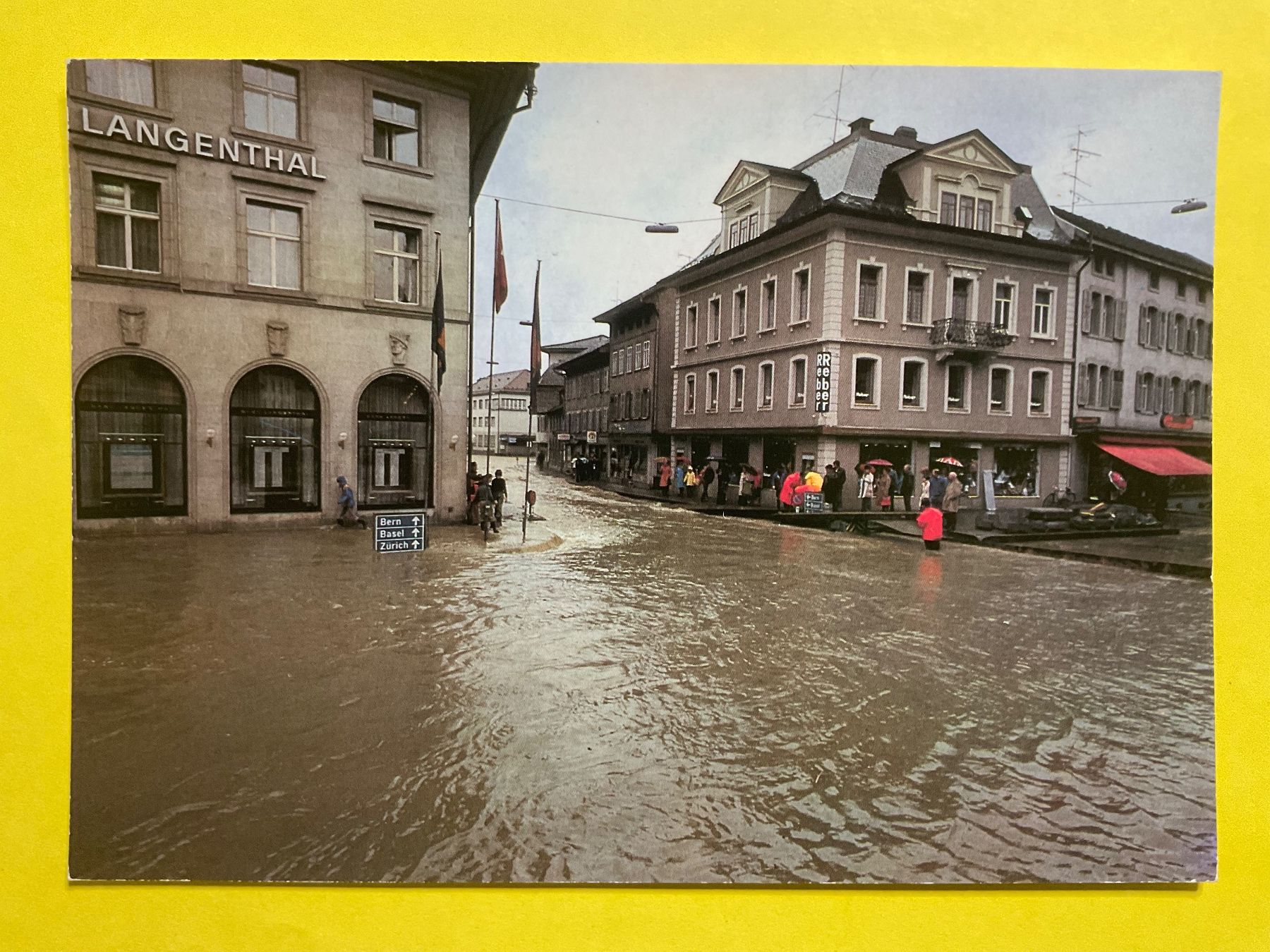Cartes postales: AK Langenthal Hochwasser Juni 1973 – D'occasion à Zürich par tol_b7c7