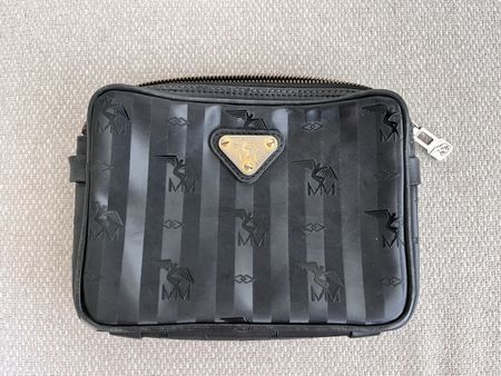 Maison Mollerus Bag Pochette black striped 