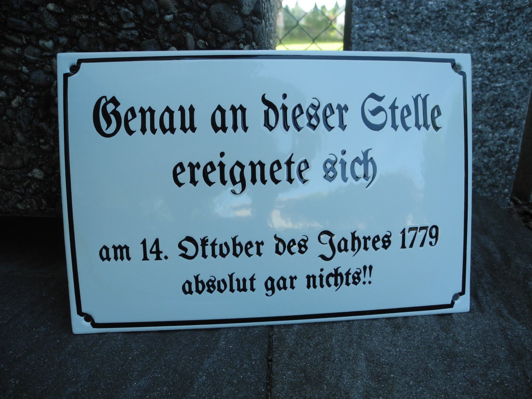 Insegne: WITZIGES EMAILSCHILD – Nuovo (secondo la descrizione) da Reinach AG venduto da Huckleberrysix