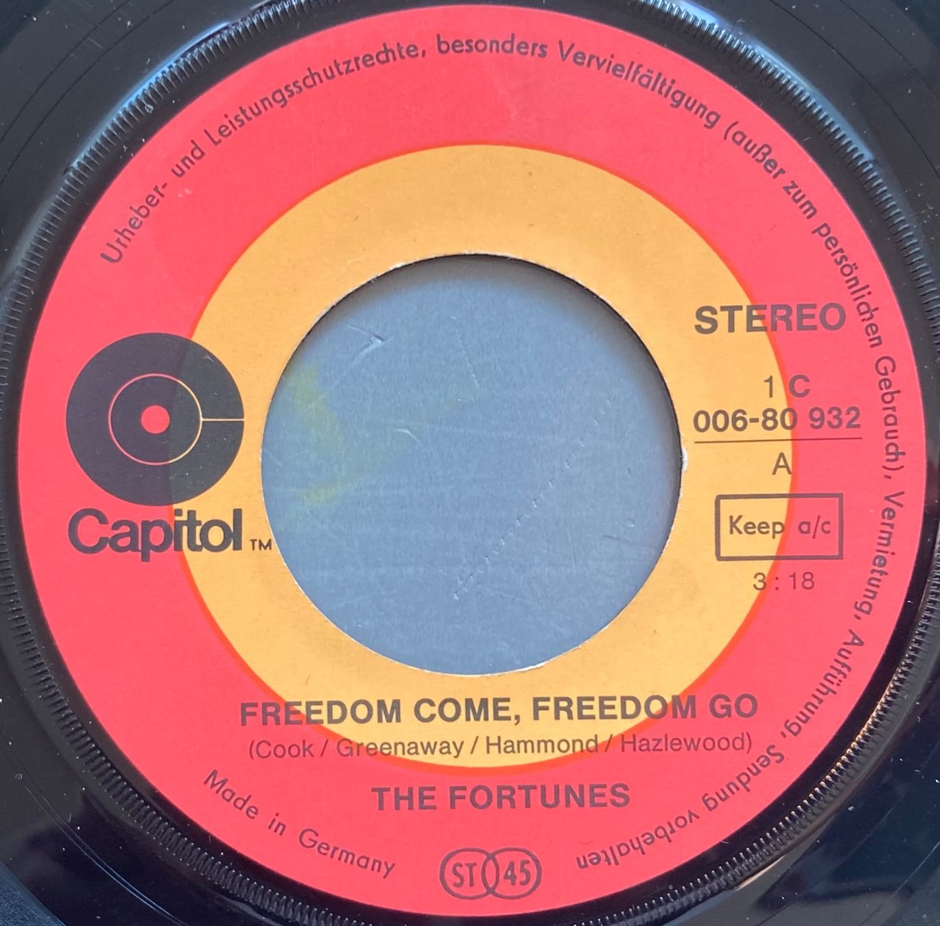 Dischi in vinile: FORTUNES - FREEDOM COME, FREEDOM GO – Usato da Poliez-Pittet venduto da Newtown-Records 2
