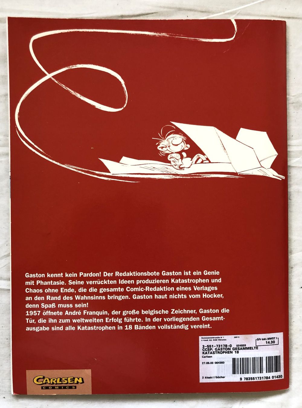 Comics: GASTON - Nr.18 - Gesammelte Katastrophen – Gebraucht aus Schaffhausen von durruti 4