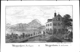 Meggenhorn Lithographie 1837