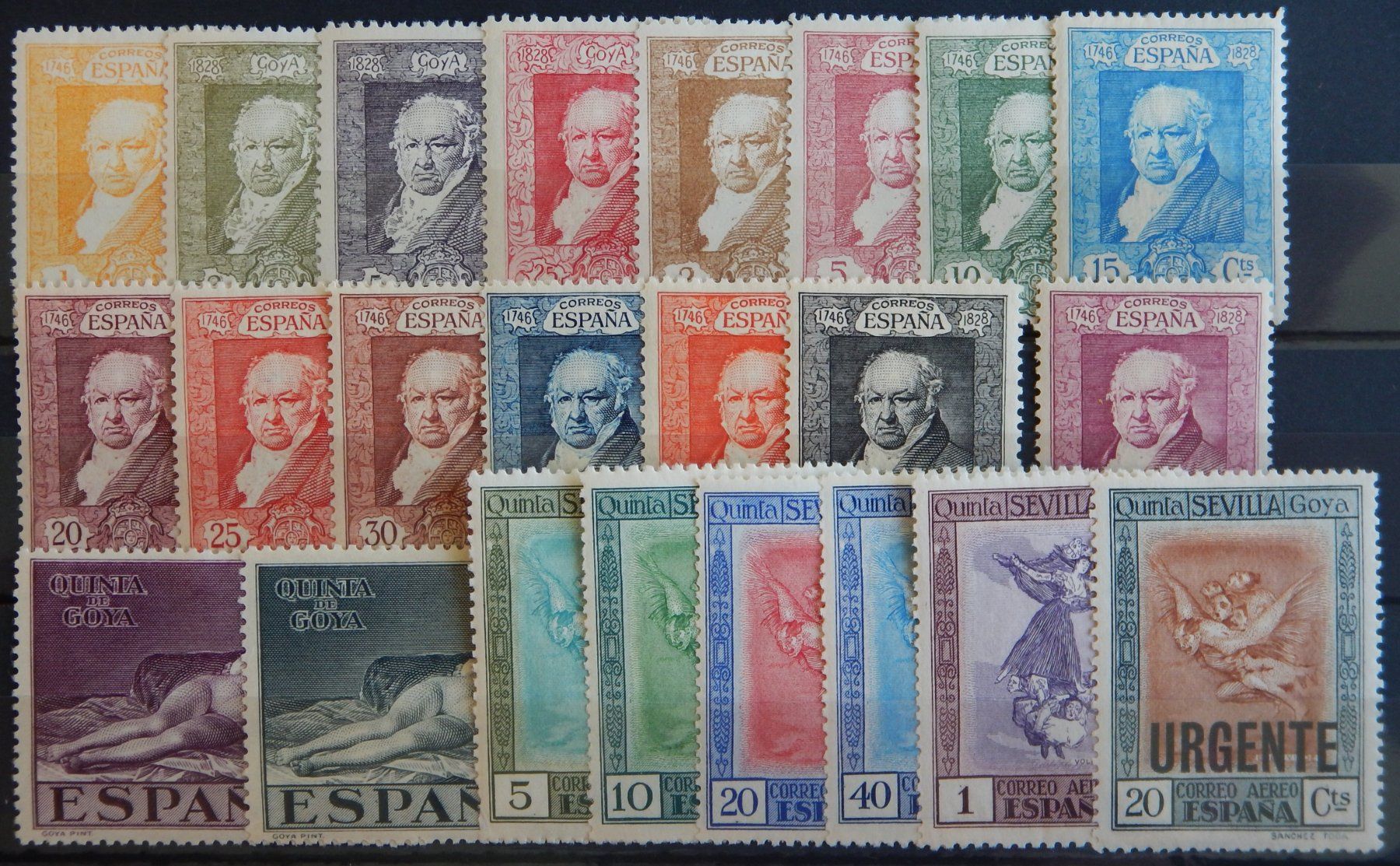 Tutti i francobolli: Spanien ex. Kat. 464-495 * 1930 – Usato da Zürich venduto da Muehlekauf