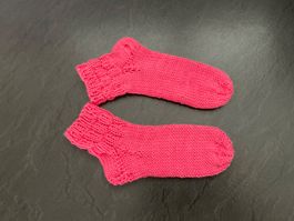 Handgestrickte Kindersocken Gr.29/30 Fusslänge 18 cm