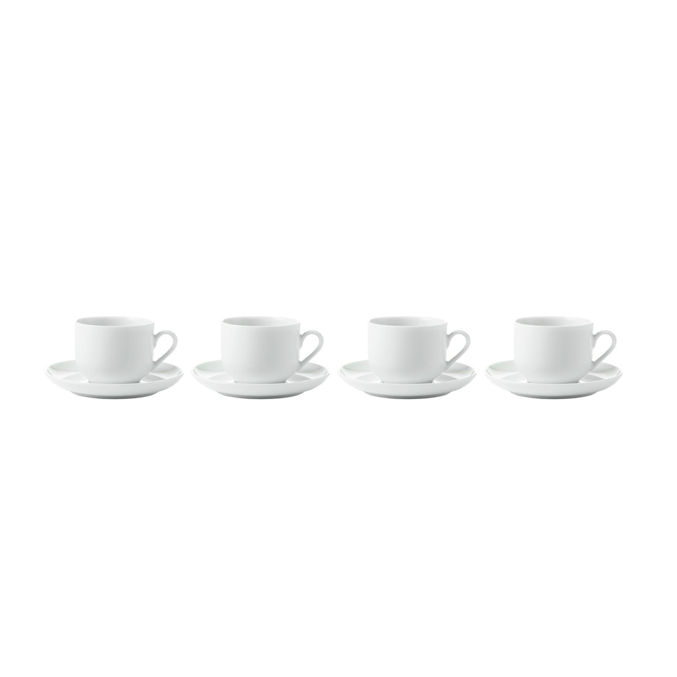 Tazze: Kaffeetassen mit Unterteller, 4 Stk "asw" – Nuovo e nell'imballaggio originale da Wettingen venduto da kochshop