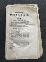 Schweizerisches Bundesblatt 1851 Jg III Band 1 Nro.1