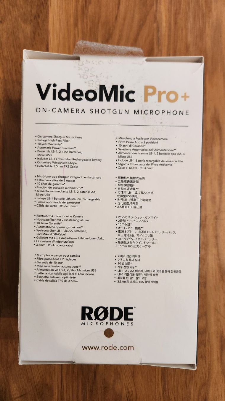 Røde Microphones: Rode VideoMic Pro+ Microphone NEUF – Neuf (Voir description) à Aigle par Mickael-b4 1