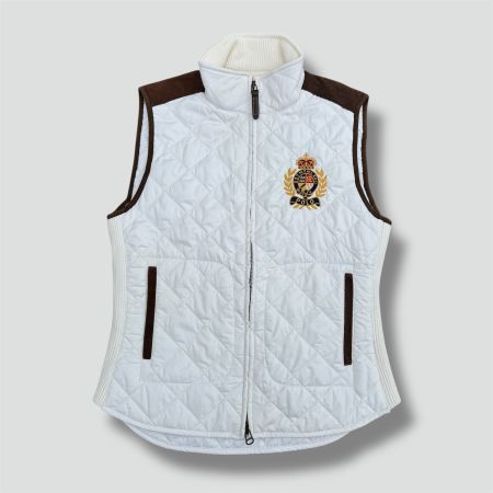 Polo Ralph Lauren white women’s vest gilet jacke winterjacke
