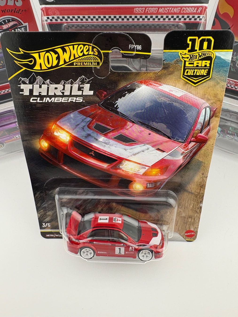Hot Wheels Modellini d'auto: Hot Wheels Mitsubishi Lancer Evolution VI Thrill Climbers – Nuovo e nell'imballaggio originale da Flawil venduto da HeisseReifen 1