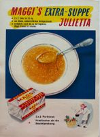 Vintage Reklame, MAGGI Suppe, 1952