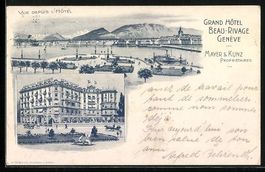 Litho Geneve, Grand Hotel Beau-Rivage, P