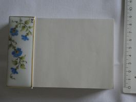 Handbemalter Porzellan PapierblockHalter