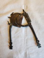 Antiker Ethno Betelnussschneider Indien Nepal Bronze Messing