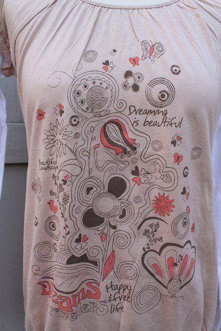 Tops: Sweat beige/blanc motifs Dreaming – Neuf (Voir description) à Agiez par chouchanelle 6