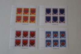 JERSEY 1981, WAPPEN, 11 MARKENHEFTCHENBLOCKS **