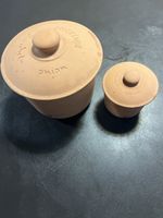 Lot de 2 pots en terre cuite Römertopf pour oignons et ail