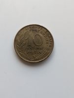 Münze Frankreich 10 Centimes Jahrgang 1963 