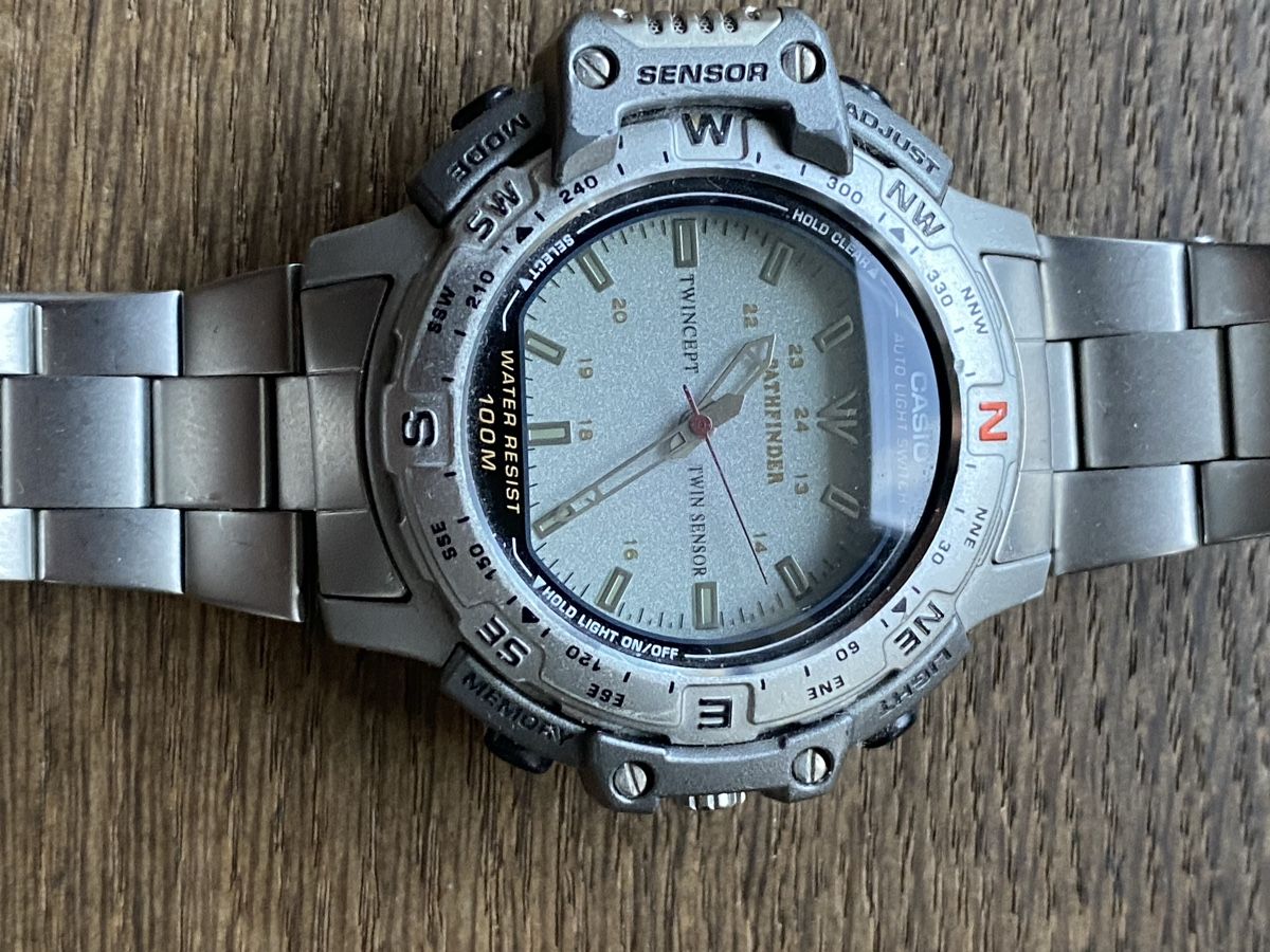 Casio Orologi: Casio Pathfinder Uhr, Twin Sensor, Top Zustand! Selten – Usato da Immensee venduto da AutoTrader24 1
