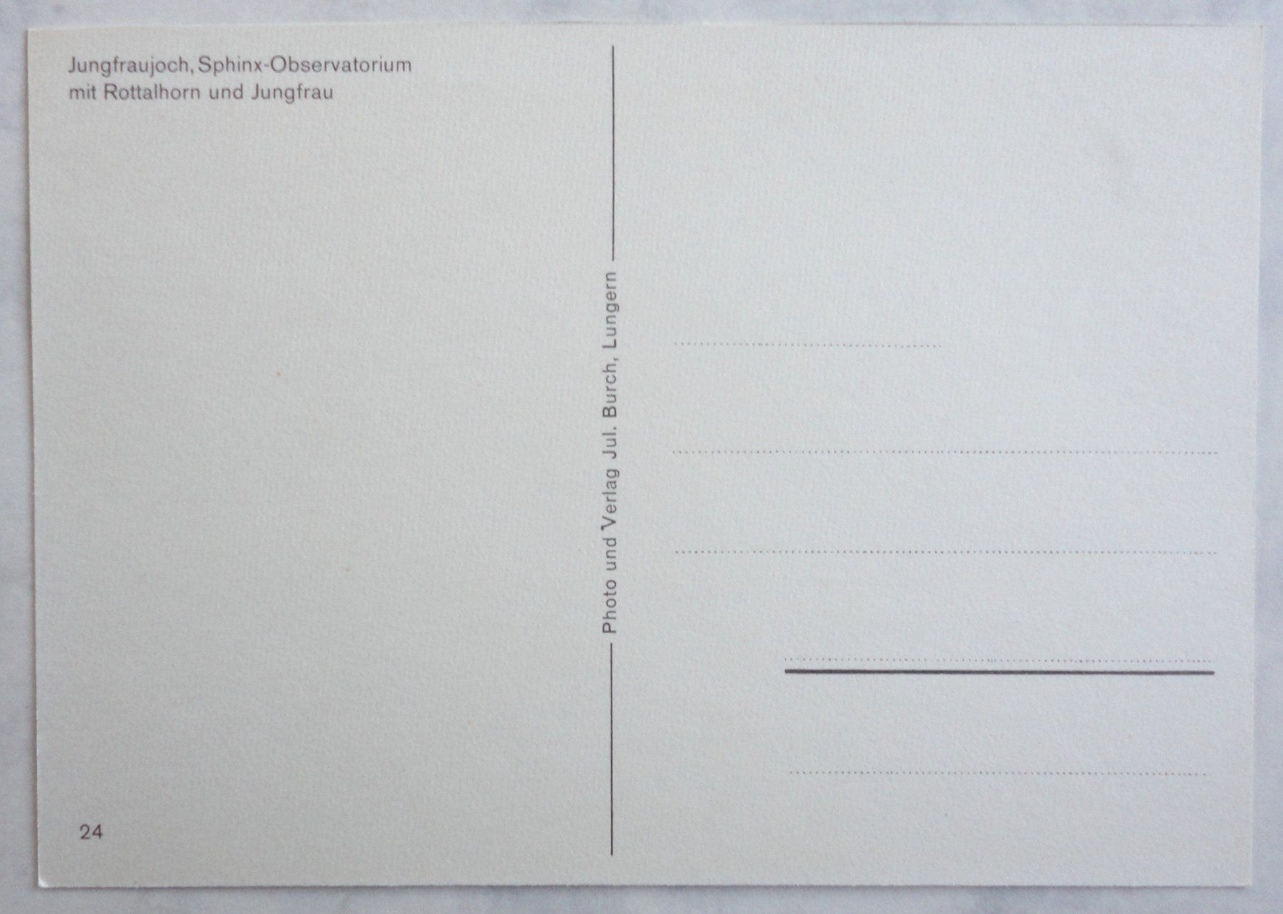 Cartoline postali: Jungfraujoch, Sphinx-Observatorium – Usato da Fétigny venduto da Billy2miny 1