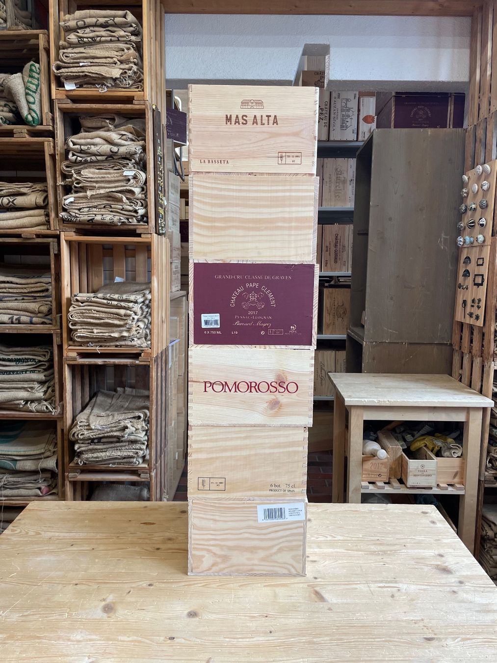 Casse di trasporto: 6 originale Weinkisten aus Holz – Usato da Ebikon venduto da Weinkisten-Tom 1