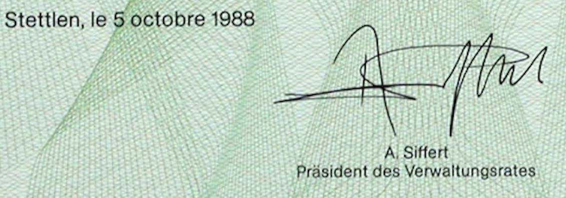 Documenti: ASP Holding, Stettlen - 1988 – Usato da Solothurn venduto da Sgasche 1