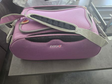Sac de transport pour animaux ARGO, rose, état presque neuf!