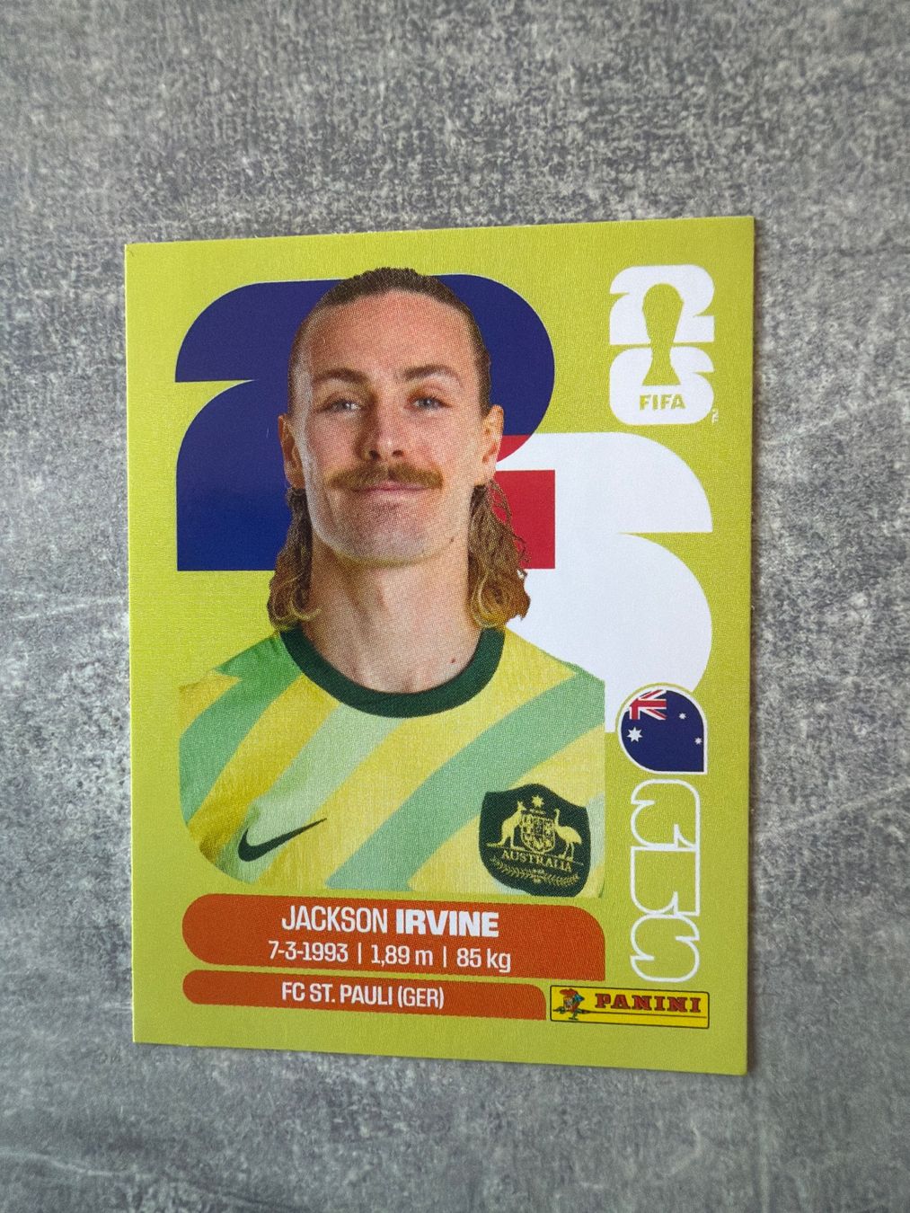 Panini Sammelbilder & Trading cards: Sticker Jackson Irvine AUS11 – Gebraucht aus Pfeffingen von Fantasy1971