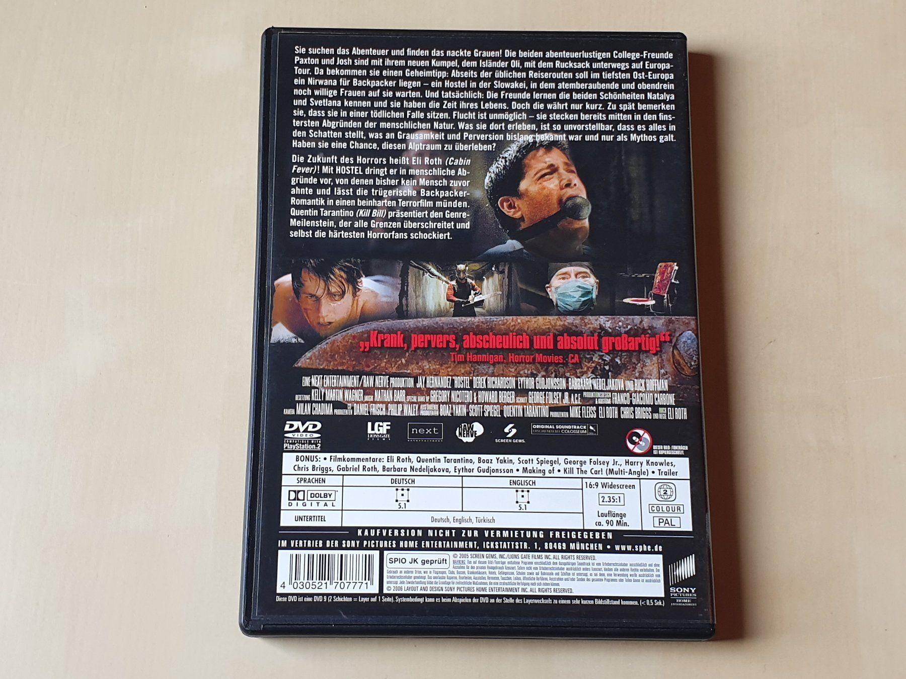 Tutti i DVDs: Hostel – Usato da Stansstad venduto da collectorsshop 1