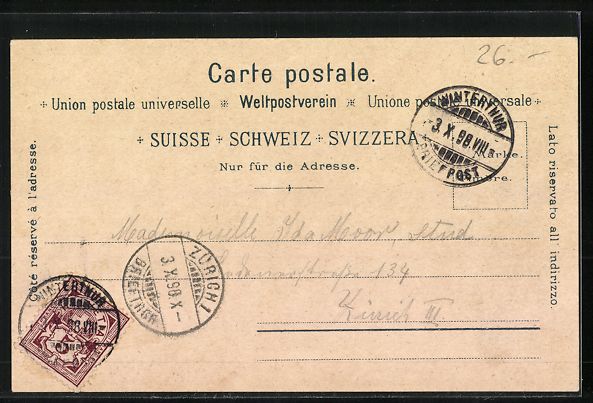 Cartes postales: Litho Winterthur, Stadthaus, Dr. Jonas F – D'occasion à Berlin par bartko-reher 1