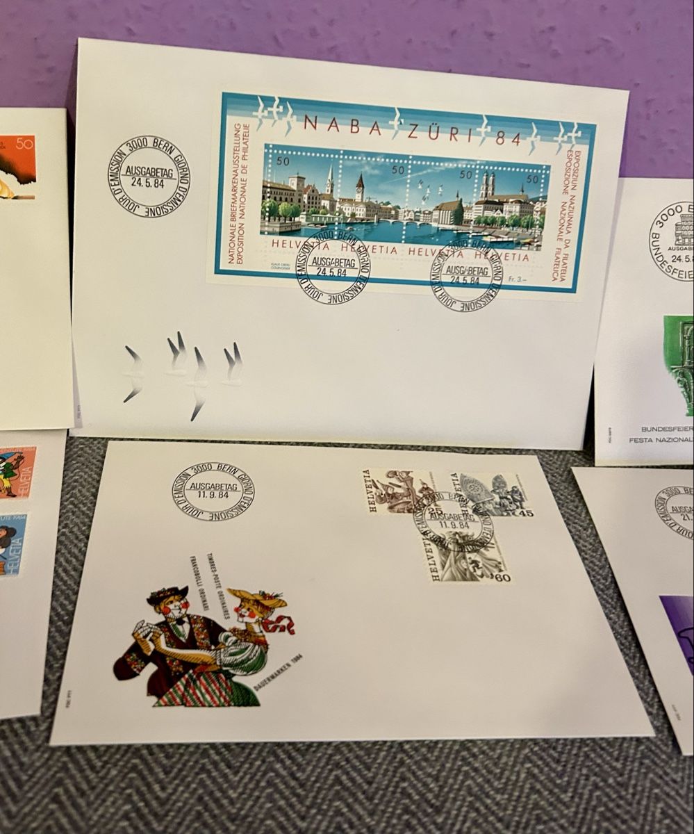 Tutti i francobolli: lot de FDC de 1984 Suisse – Usato da Petit-Lancy venduto da Pierre_le_voyageur 2