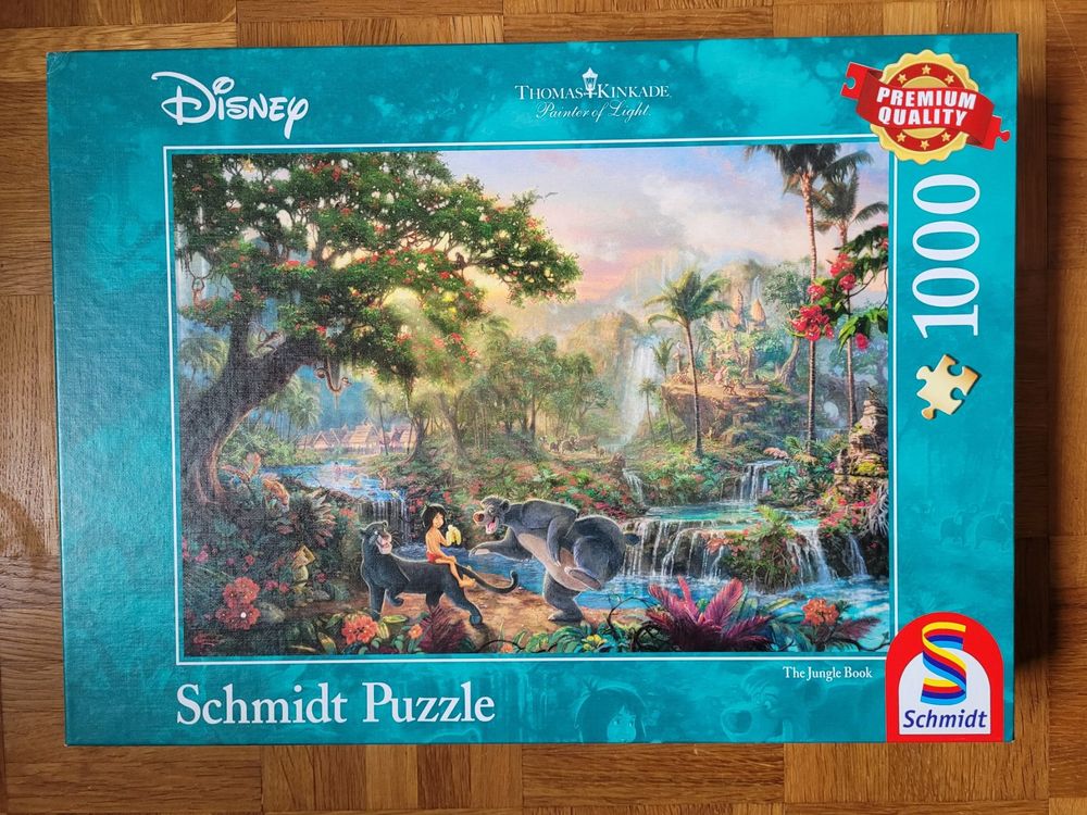Schmidt Puzzle "The Jungle Book" Thomas Kinkade Disney (Gebraucht) in ...