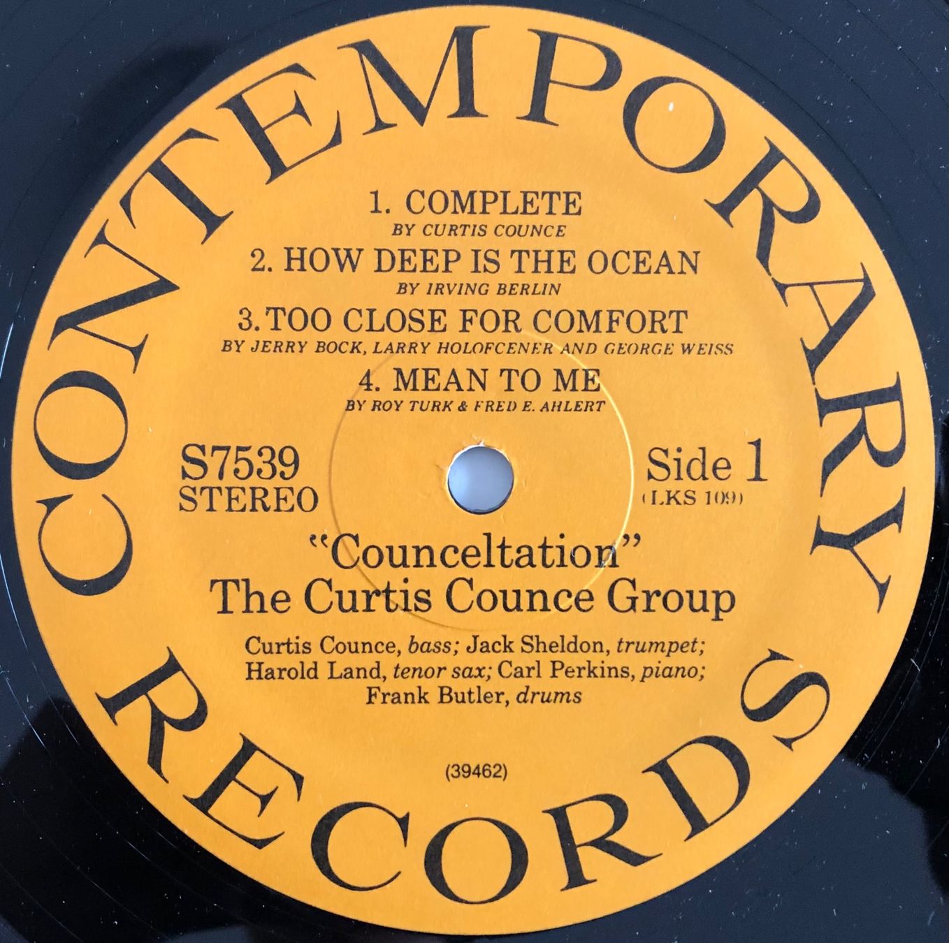Vinyles: THE CURTIS COUNCE GROUP - VOL 2: CONCELTATION – D'occasion à Poliez-Pittet par Newtown-Records 2