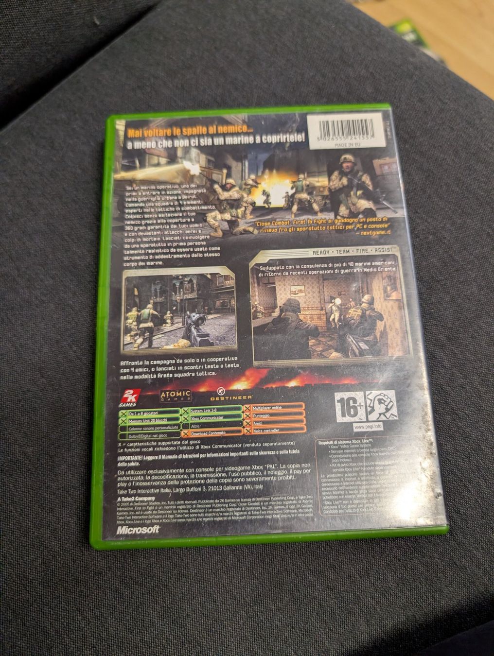 Jeux: Close combat first to fight Microsoft Xbox – D'occasion à Giubiasco par Ticinerd 1
