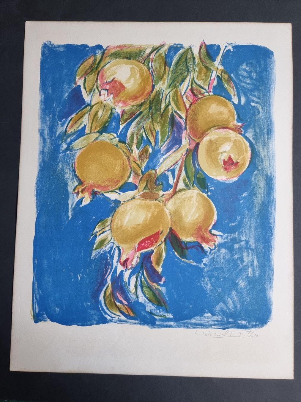 Grafica & Litografie: HEINRICH MÜLLER LITHOGRAPHIE SIGNIERT – Usato da Gersau venduto da kunst-online 1