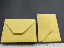 10 Briefumschläge Grösse 7x9cm, Couvert gelb klein