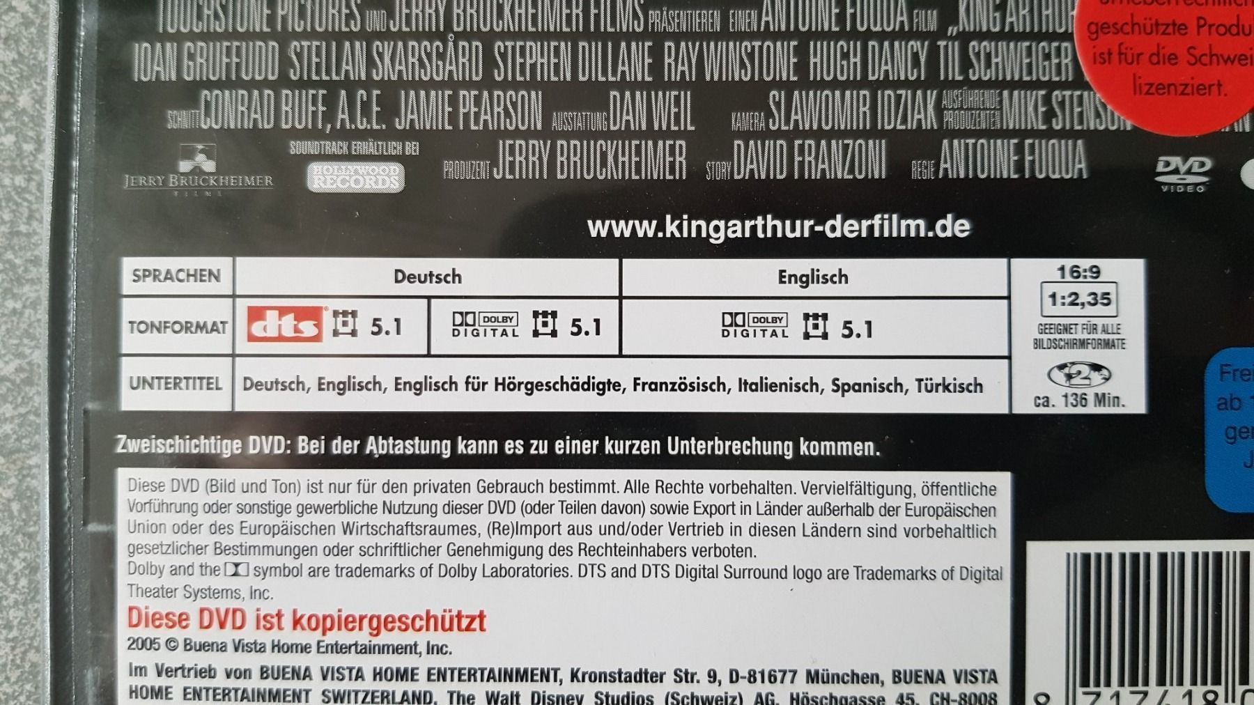 Tutti i DVDs: DVD King Arthur – Usato da Oetwil am See venduto da fineli2 1