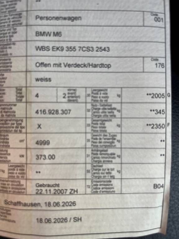 Autos: BMW M6 V10 – Gebraucht aus Ramsen von ATG 4