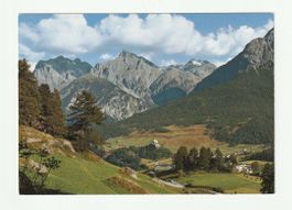 Postkarte Ftan, Engadin mit Pisocgruppe, Graubünden
