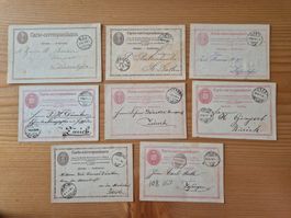 CH-alte Postkarten gelaufen Zustand gemäss Bilder B12