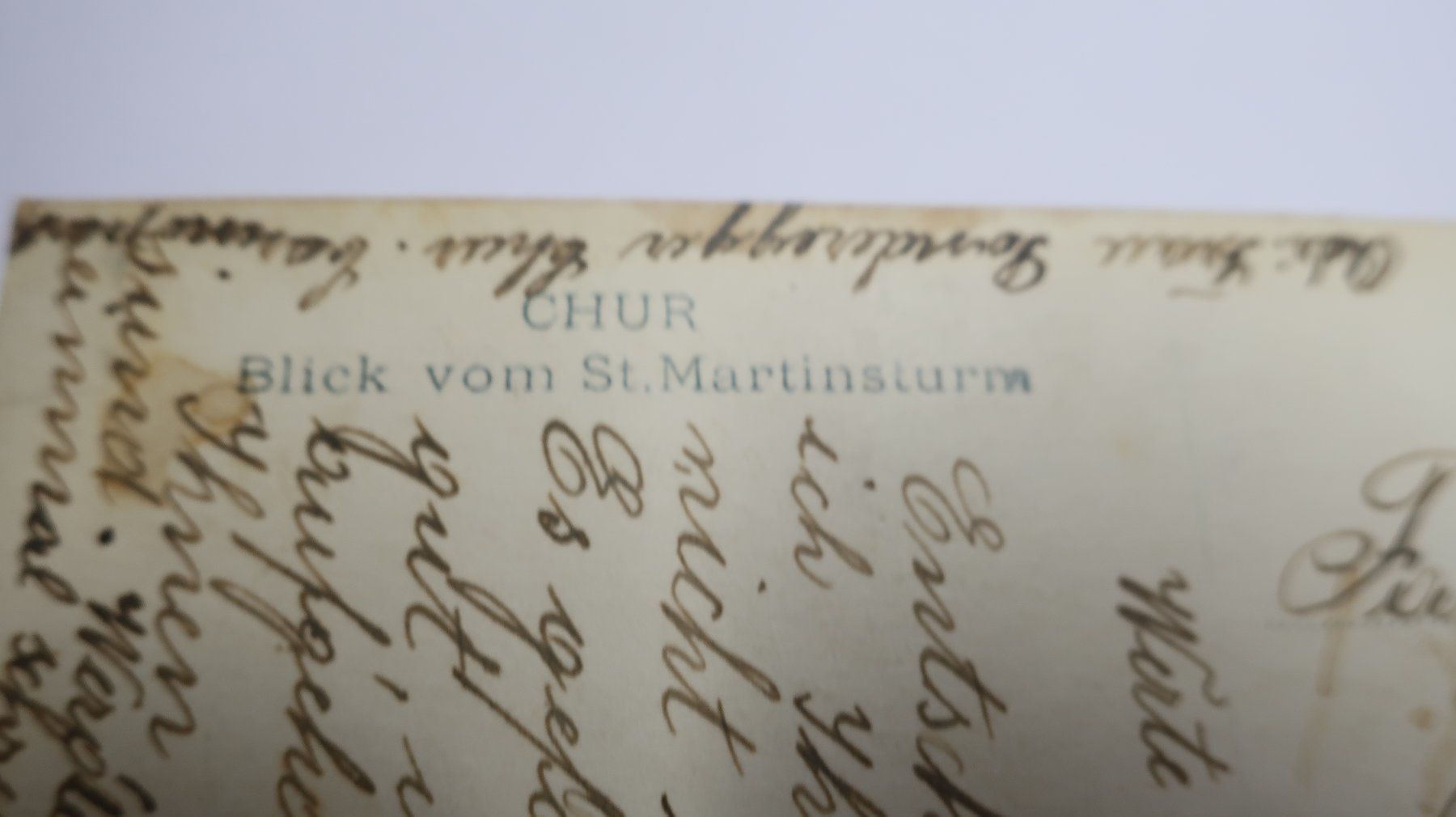 Cartoline postali: Chur Blick vom St. Martinsturm  1927 – Usato da Cormoret venduto da Pascalll2001 9