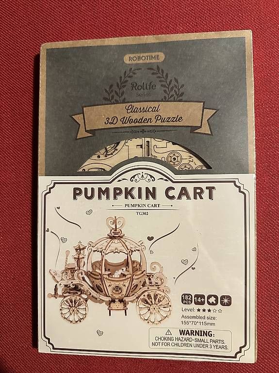 Puzzle: 3D Holzpuzzle Pumpkin Cart – Usato da Aarau venduto da sole-soleil